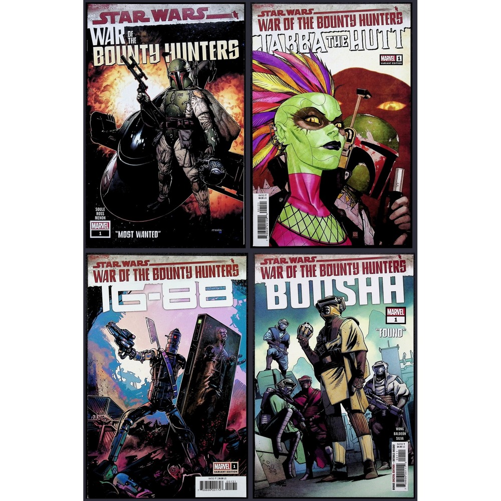 Marvel Comic Lot‎ Star Wars War of the Bounty Hunters #1 Jabba IG-88 Boushh Var